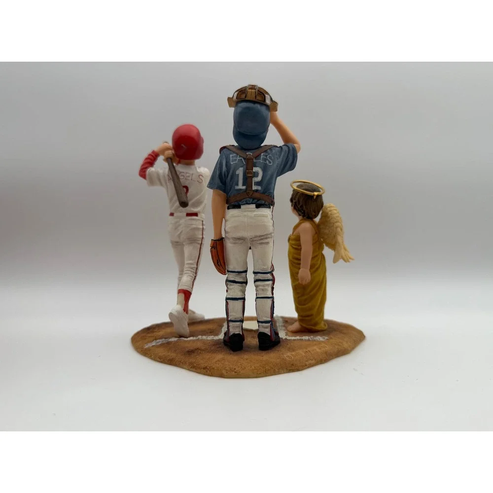 Demdaco Prayers & Promises Think Big Baseball Figurine Bill Stross 2002 Angels